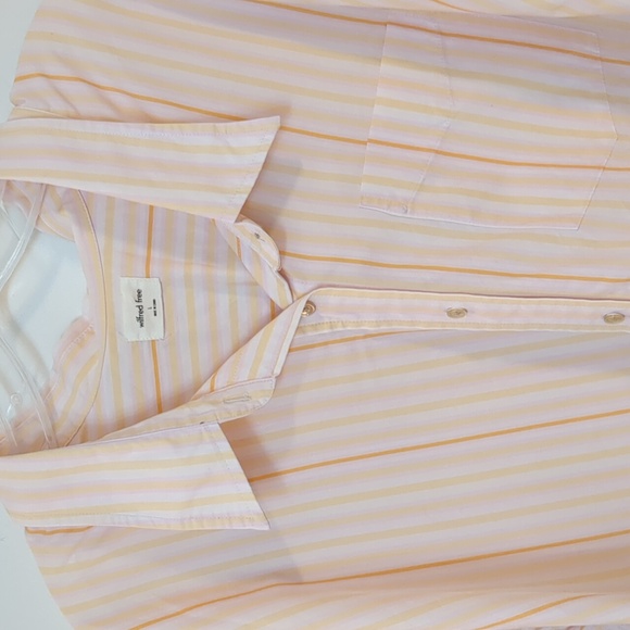 Wilfred Free Relaxed stripe button down Sz L - Picture 6 of 9